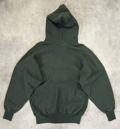 画像5: 90'S CHAMPION "HUNTER COLLEGE" 刺繍タグ リバースウィーブ パーカー グリーン USA製 (VINTAGE)