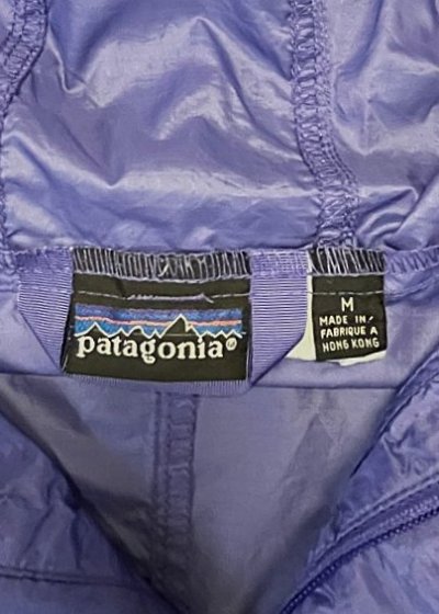 画像2: 90'S PATAGONIA "FEATHER WEIGHT SHELL PULLOVER" 旧タグ リップストップ アノラック パープル/ブルー (VINTAGE)