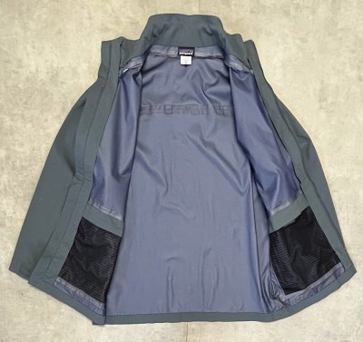 画像4: 05'S PATAGONIA "THUNDER SHELL JACKET" ナイロンシェルジャケット ブルーグレー (VINTAGE)