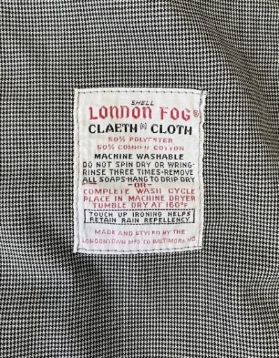 画像5: 70'S LONDON FOG "CLAETH CLOTH" ドリズラージャケット TALONジップ ハウンドトゥース (VINTAGE)