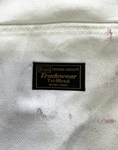 画像4: 70'S SEARS "TRADEWEAR" ペインターパンツ SCOVILLジップ ホワイト USA製 (VINTAGE)