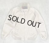 90'S LANDS' END 裏地チェック柄 ドリズラージャケット ベージュ (VINTAGE)