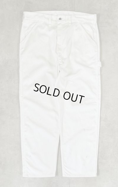 画像1: 70'S SEARS "TRADEWEAR" ペインターパンツ SCOVILLジップ ホワイト USA製 (VINTAGE)