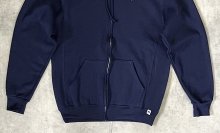 他の写真3: RUSSELL ATHLETIC "DRI-POWER" フルジップ パーカー ネイビー (NEW)