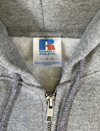 画像2: RUSSELL ATHLETIC "DRI-POWER" フルジップ パーカー ヘザーグレー (NEW)
