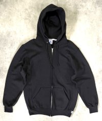 RUSSELL ATHLETIC "DRI-POWER" フルジップ パーカー ブラック (NEW)