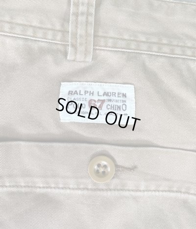 画像4: 90'S RALPH LAUREN ボタンフライ ペインターパンツ タン W38L30 (VINTAGE)