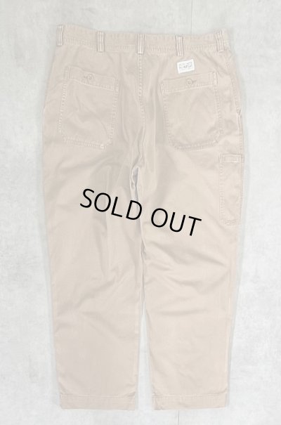 画像3: 90'S RALPH LAUREN ボタンフライ ペインターパンツ タン W38L30 (VINTAGE)