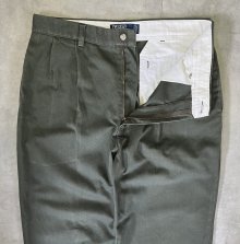 他の写真1: 90'S RALPH LAUREN "HAMMOND PANT" ツープリーツ チノパンツ オリーブ (VINTAGE)