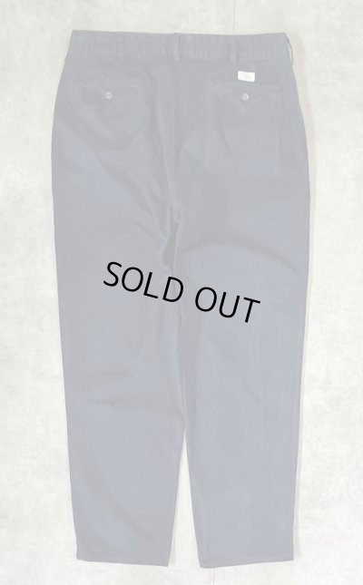 画像3: 90'S RALPH LAUREN "HAMMOND PANT" ツープリーツ チノパンツ ネイビー (VINTAGE)