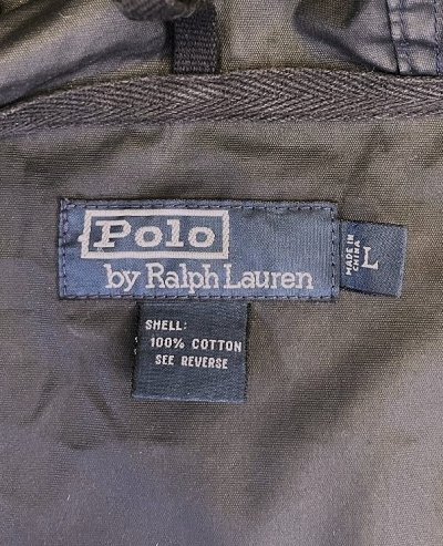 画像2: 90'S RALPH LAUREN コットン デッキパーカー ネイビー (VINTAGE)