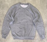 80'S JERZEES ラグランスリーブ スウェットシャツ ヘザーグレー USA製 (VINTAGE)