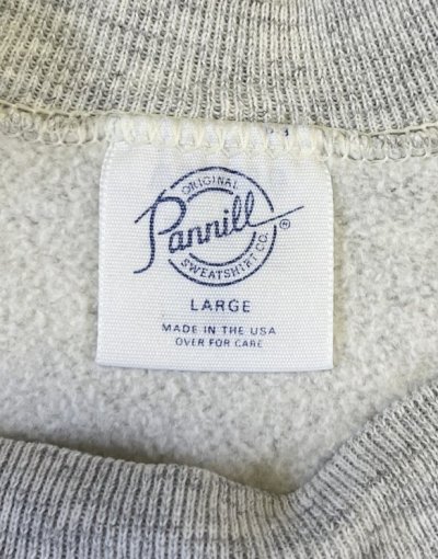 画像2: 80'S PANNILL ラグランスリーブ スウェットシャツ アッシュグレー USA製 (VINTAGE)