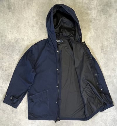 画像3: 90'S RALPH LAUREN コットン デッキパーカー ネイビー (VINTAGE)