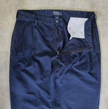 他の写真1: 90'S RALPH LAUREN "HAMMOND PANT" ツープリーツ チノパンツ ネイビー (VINTAGE)