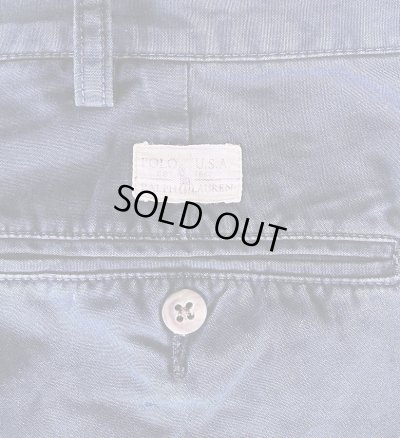 画像4: 90'S RALPH LAUREN "HAMMOND PANT" ツープリーツ チノパンツ ネイビー (VINTAGE)