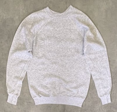 画像1: 80'S PANNILL ラグランスリーブ スウェットシャツ アッシュグレー USA製 (VINTAGE)