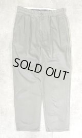 90'S RALPH LAUREN "ANDREW PANT" ツープリーツ チノパンツ カーキ (VINTAGE)