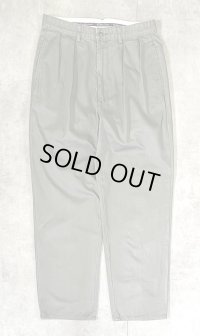90'S RALPH LAUREN "ANDREW PANT" ツープリーツ チノパンツ カーキ (VINTAGE)