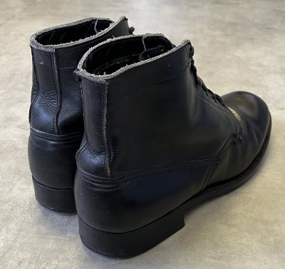 画像3: UNKNOWN レザーソール レースアップ レザーブーツ ブラック (VINTAGE)