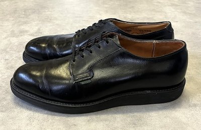 画像2: 80'S RED WING 101 "プリント羽タグ" レザー ポストマンシューズ ブラック USA製 (VINTAGE)