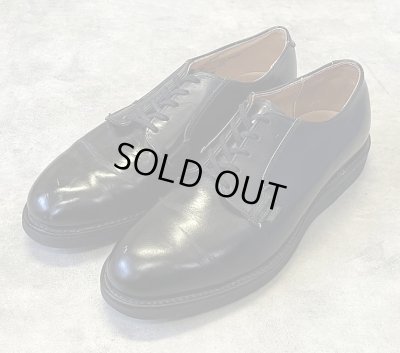 画像1: 80'S RED WING 101 "プリント羽タグ" レザー ポストマンシューズ ブラック USA製 (VINTAGE)