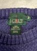 画像2: 80'S J.CREW 旧タグ コットン クルーネック ニット インディゴ USA製 (VINTAGE) (2)