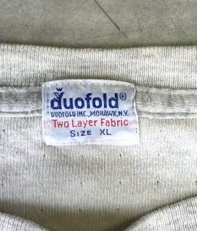 画像2: 70'S DUOFOLD "TWO LAYER FABRIC" 長袖 Tシャツ グレー USA製 (VINTAGE)