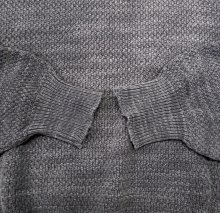 他の写真2: 80'S J.CREW 旧タグ コットン クルーネック ニット インディゴ USA製 (VINTAGE)