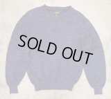 80'S J.CREW 旧タグ コットン クルーネック ニット インディゴ USA製 (VINTAGE)