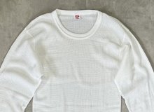 他の写真1: 80'S HANES サーマル 長袖 Tシャツ ホワイト USA製 (DEADSTOCK)