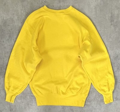 画像3: 90'S CHAMPION 刺繍タグ リバースウィーブ 無地 イエローゴールド USA製 (VINTAGE)