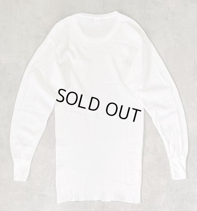 画像3: 80'S HANES サーマル 長袖 Tシャツ ホワイト USA製 (DEADSTOCK)