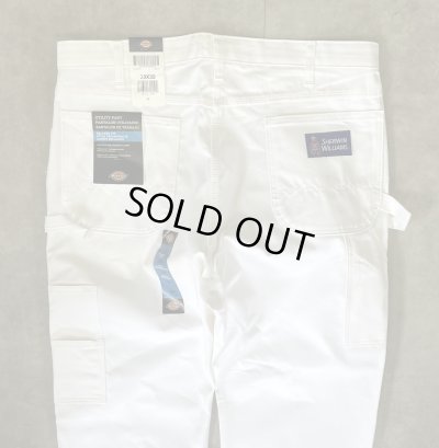 画像2: DICKIES x SHERWIN WILLIAMS ペインターパンツ ホワイト W38L30 (DEADSTOCK)