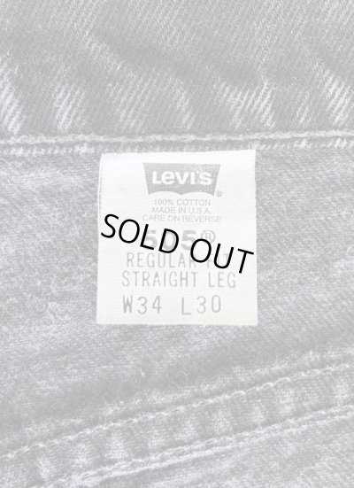 画像2: 90'S LEVIS 505 デニム ブラック USA製 W34L30 (VINTAGE)