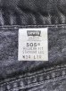 画像2: 90'S LEVIS 505 デニム ブラック USA製 W34L30 (VINTAGE) (2)