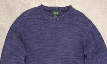 他の写真1: 80'S J.CREW 旧タグ コットン クルーネック ニット インディゴ USA製 (VINTAGE)