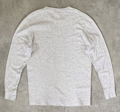 画像4: 00'S DUOFOLD "TWO LAYER FABRIC" 長袖 Tシャツ アッシュグレー USA製 (VINTAGE)