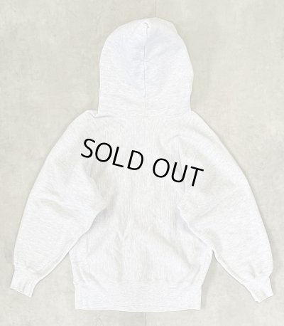 画像4: 90'S CHAMPION 刺繍タグ リバースウィーブ パーカー ヘザーグレー USA製 (VINTAGE)