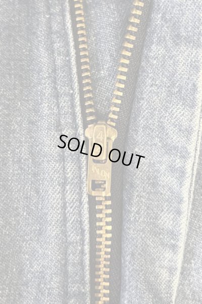 画像3: 80'S DICKIES チビタグ デニム ペインターパンツ インディゴ 42TALONジップ W36L30 USA製 (VINTAGE)