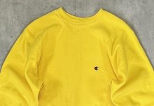 他の写真1: 90'S CHAMPION 刺繍タグ リバースウィーブ 無地 イエローゴールド USA製 (VINTAGE)