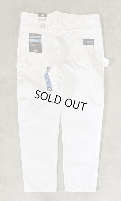 画像1: DICKIES x SHERWIN WILLIAMS ペインターパンツ ホワイト W38L30 (DEADSTOCK)