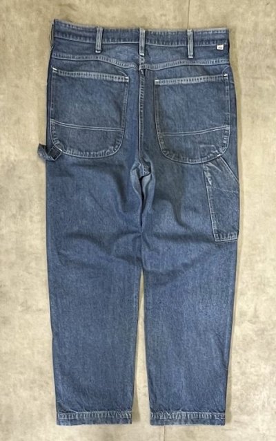 画像4: 80'S DICKIES チビタグ デニム ペインターパンツ インディゴ 42TALONジップ W36L30 USA製 (VINTAGE)