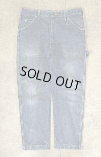 80'S DICKIES チビタグ デニム ペインターパンツ インディゴ 42TALONジップ W36L30 USA製 (VINTAGE)
