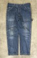 画像1: 80'S DICKIES チビタグ デニム ペインターパンツ インディゴ 42TALONジップ W36L30 USA製 (VINTAGE) (1)