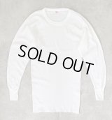 80'S HANES サーマル 長袖 Tシャツ ホワイト USA製 (DEADSTOCK)