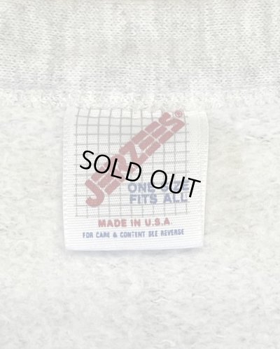 画像2: 80'S JERZEES スウェット カーディガン 無地 アッシュグレー USA製 (VINTAGE)