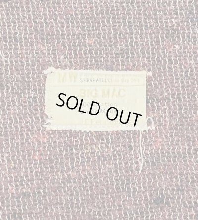 画像2: 70'S BIG MAC "コットン100%" 裏地ブランケット デニム カバーオール インディゴ USA製 (VINTAGE)