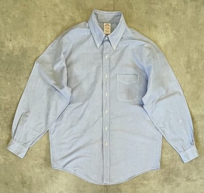 画像1: 90'S BROOKS BROTHERS オックスフォード BDシャツ ブルー USA製 (VINTAGE)
