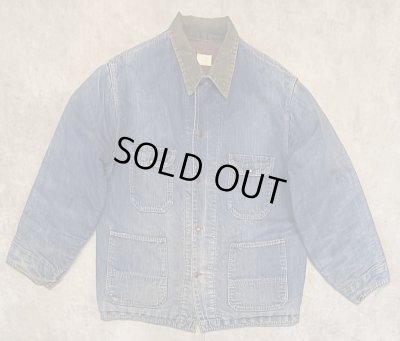 画像1: 70'S BIG MAC "コットン100%" 裏地ブランケット デニム カバーオール インディゴ USA製 (VINTAGE)